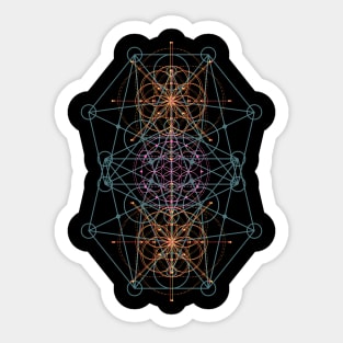 Flower of Life  - Abstract Alchemy - Sacred Geometry - Festival - Psychedelic Artwork - Spiritual Sticker